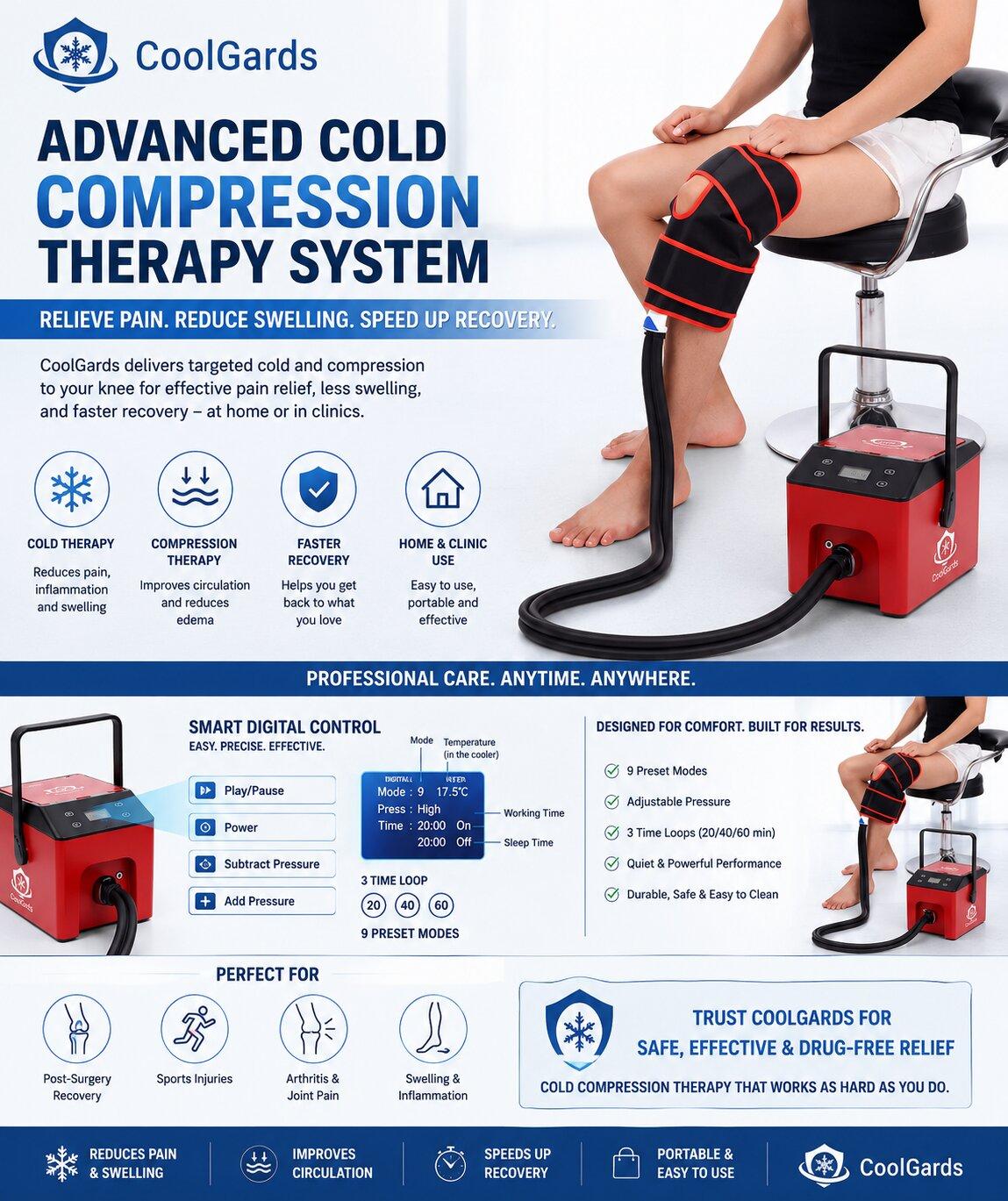 Power Up Recovery: Cooling & Compression After Knee Surgery